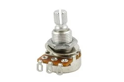 ALL PARTS EP0245000 25K MINI POT AUDIO TAPER SPLIT KNURLED SHAFT WITH NUT AND WASHER