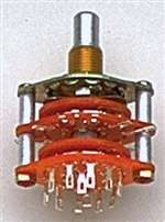 ALL PARTS EP4925000 ROTARY SWITCH 5-POSITION 4-POLE SOLID SHAFT