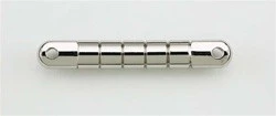 ALL PARTS GB2565001 GRETSCH STYLE BAR BRIDGE SOLID BRASS NICKEL 2-15/16 STUD SPACING