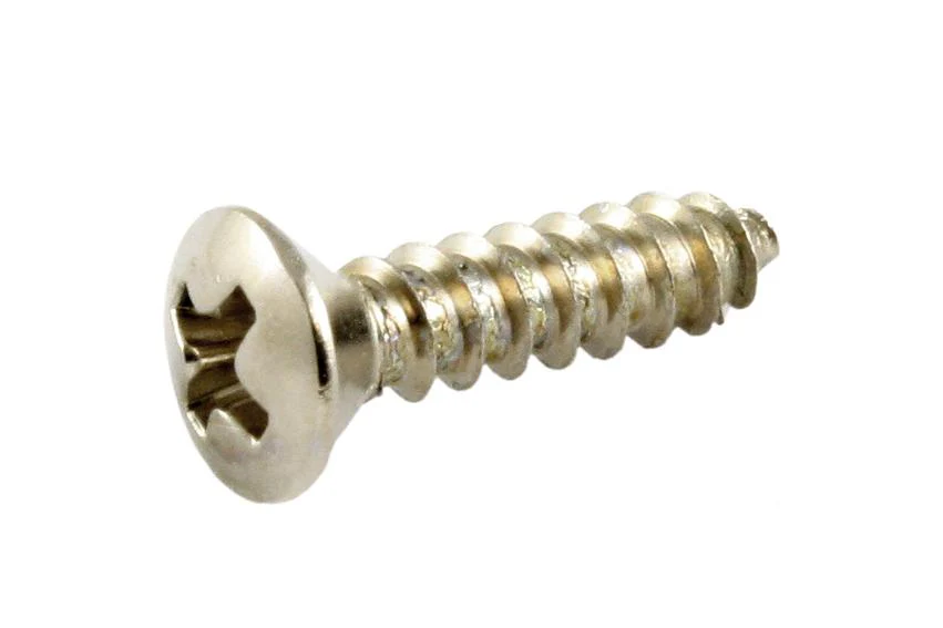 ALL PARTS GS0001007 PICK GUARD SCREWS PHILLIPS HEAD AGED NICKEL 4 X 1/2