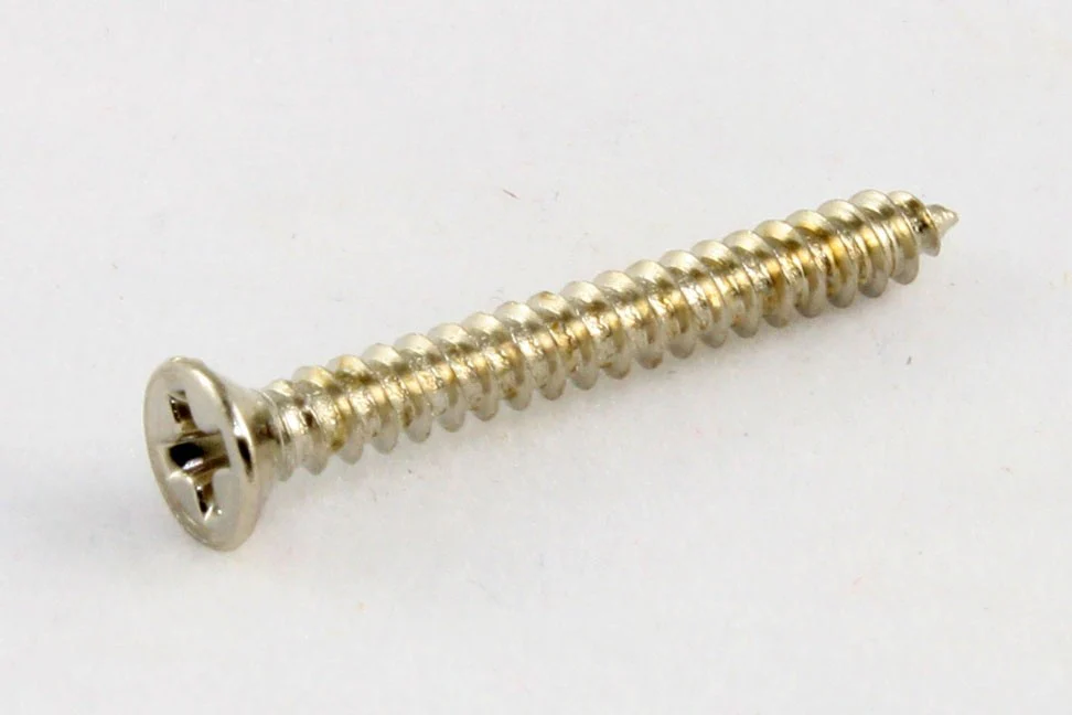ALL PARTS GS0008001 HUMBUCKING PICKUP RING SCREWS TALL NICKEL 2 X 3/4