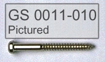 ALL PARTS GS0011003 PICKUP MOUNTING SCREWS FOR BASS BLACK 1-1/4 LONG