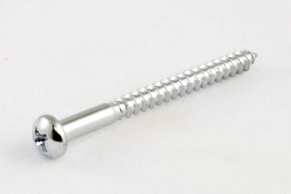ALL PARTS GS0011010 PICKUP MOUNTING SCREWS FOR BASS CHROME 1-1/4 LONG