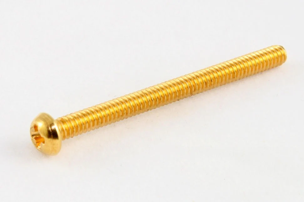 ALL PARTS GS0012B02 TORNILLO PHILLIPS PARA MONTAJE PASTILLA HUMBUCKER DORADO. UNIDAD