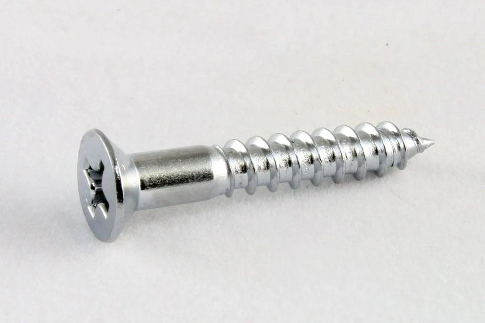 ALL PARTS GS0063010 BRIDGE MOUNTING SCREWS FOR GUITAR OR BASS CHROME 8 X 1 LONG