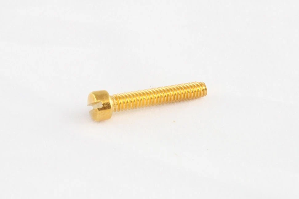 ALL PARTS GS5453002 POLE PIECE SCREWS HUMBUCKING PICKUPS (6 PIECES) GOLD 5-40 X 3/4 LONG