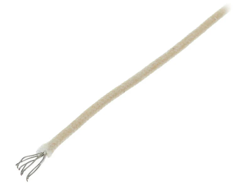 ALL PARTS GW0820025 CABLE HILADO CON CUBIERTA DE TELA DE ESTILO VINTAGE BLANCO 25 PIES - Image 2