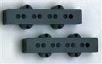 ALL PARTS PC0953023 PICKUP COVER SET (NECK AND BRIDGE) FOR J BASS BLACK