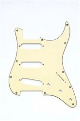 ALL PARTS PG0552048 PICK GUARD FOR STRAT VINTAGE CREAM 3-PLY (VC/B/VC) (11 SCREW HOLES)