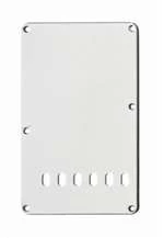 ALL PARTS PG0556035 TREMOLO SPRING COVER WHITE 3-PLY (W/B/W)