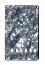 ALL PARTS PG0556053 TREMOLO SPRING COVER BLACK PEARLOID 3-PLY (BP/B/W)