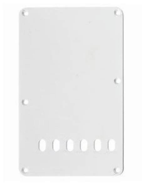 ALL PARTS PG0556L25 CUBIERTA MUELLES TREMOLO PARA ZURDOS BLANCO UNA CAPA.
