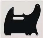 ALL PARTS PG0560023 PICK GUARD FOR TELE BLACK 1-PLY (5 SCREW HOLES)
