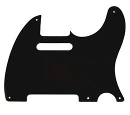 ALL PARTS PG0560034 PICK GUARD FOR TELE BLACK MATTE 1-PLY (5 SCREW HOLES)