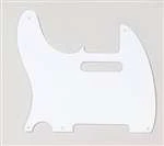 ALL PARTS PG0560L25 PICK GUARD FOR TELE, LEFT-HANDED, WHITE 1-PLY (5 SCREW HOLES).