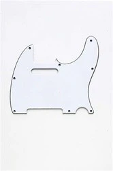 ALL PARTS PG0562035 PICK GUARD FOR TELE WHITE 3-PLY (W/B/W) (8 SCREW HOLES)