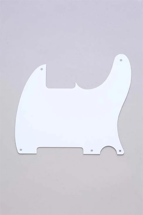 ALL PARTS PG0567025 PICK GUARD FOR ESQUIRE WHITE 1-PLY (5 SCREW HOLES)