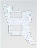 ALL PARTS PG0582055 PICK GUARD FOR JAZZMASTER WHITE PEARLOID 3-PLY (WP/W/B)