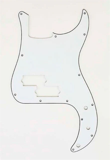 ALL PARTS PG0750035 PICK GUARD FOR P BASS WHITE 3-PLY (W/B/W)