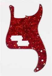 ALL PARTS PG0750044 PICK GUARD FOR P BASS VINTAGE RED TORTOISE 3-PLY (RT/W/B)