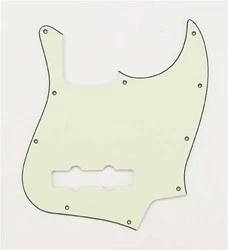 ALL PARTS PG0755024 PICK GUARD FOR J BASS MINT GREEN 3-PLY (MG/B/MG)