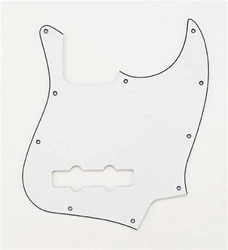 ALL PARTS PG0755035 PICK GUARD FOR J BASS WHITE 3-PLY (W/B/W)