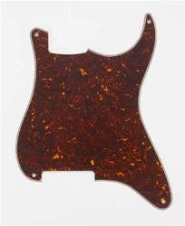 ALL PARTS PG0992043 PICK GUARD OUTLINE FOR STRAT (NO HOLES) TORTOISE 3-PLY (T/W/B)