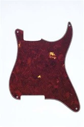 ALL PARTS PG0992044 PICK GUARD OUTLINE FOR STRAT (NO HOLES) RED TORTOISE 3-PLY (RT/W/B)