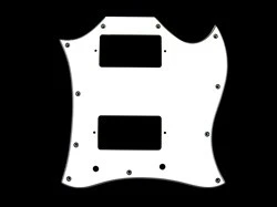 ALL PARTS PG9803035 PICK GUARD FOR SG FULL FACE 3-PLY WHITE (W/B/W)