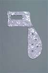 ALL PARTS PG9849025 PICK GUARD FOR RICKENBACKER BASS 4003 WHITE 1-PLY 2-PIECE.
