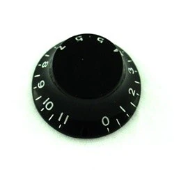 ALL PARTS PK0142023 BELL KNOBS (2) BLACK NUMBERS 0 - 11 FITS USA SPLIT SHAFT POTS