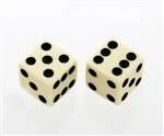 ALL PARTS PK3250028 CREAM DICE KNOBS (2 PIECES) WITH SET SCREW