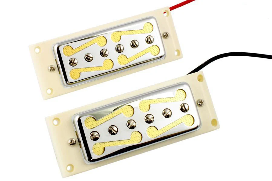 ALL PARTS PU6187010 MUSTACHE PICKUPS (SET OF 2) WITH CHROME COVER