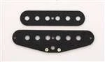ALL PARTS PU6930023 PICKUP FLAT SET FOR STRAT, BLACK, 2 PIECES TOP & BOTTOM.