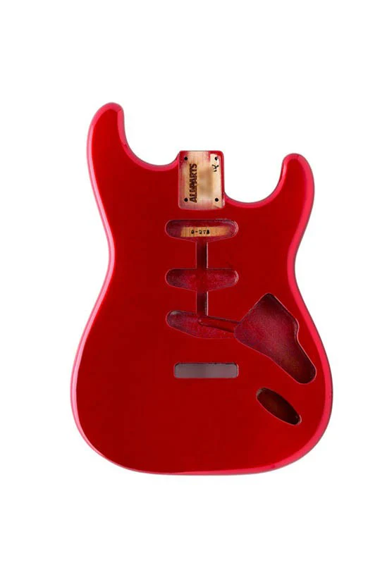 ALL PARTS SBFCAR REPLACEMENT BODY FOR STRAT ALDER TREMOLO ROUTING RED FINISH