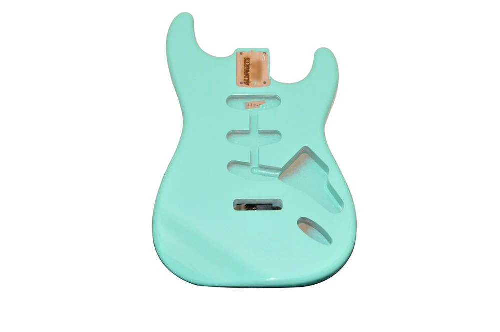 ALL PARTS SBFSFG REPLACEMENT BODY FOR STRAT ALDER TREMOLO ROUTING GREEN FINISH