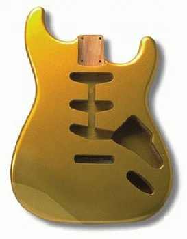 ALL PARTS SBFSGM REPLACEMENT BODY FOR STRAT ALDER TREMOLO ROUTING GOLD FINISH