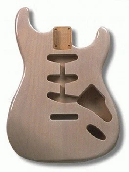ALL PARTS SBFWH REPLACEMENT BODY FOR STRAT ALDER TREMOLO ROUTING WHITE FINISH