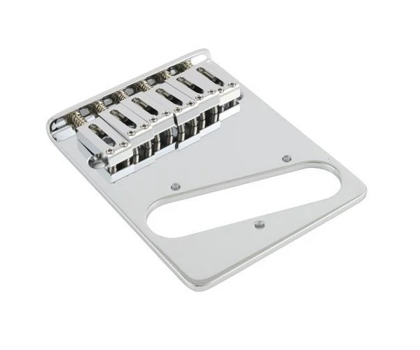 ALL PARTS TB0030010 6 SADDLE GOTOH BRASS BRIDGE FOR TELE CHROME