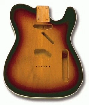 ALL PARTS TBF3SBB REPLACEMENT BODY FOR TELE WITH WHITE BINDING 3TONE SUNB FINISH