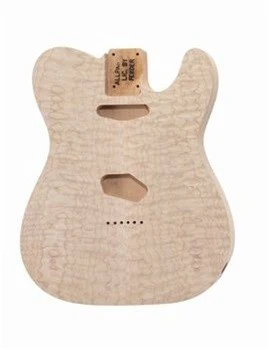 ALL PARTS TBOQM REPLACEMENT BODY FOR TELE ALDER, WITH AAA QUILT MAPLE TOP, NO FINISH.