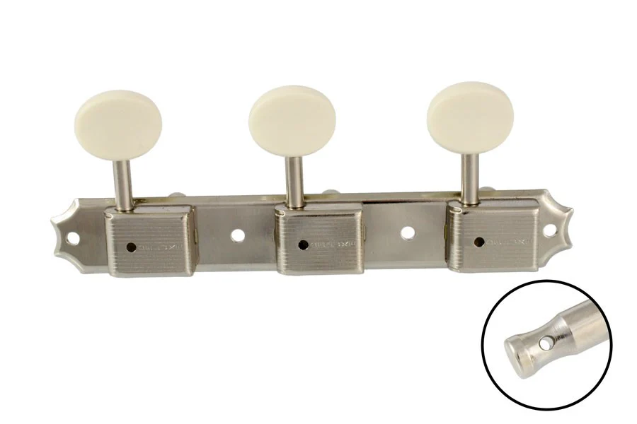 ALL PARTS TK0700001 VINTAGE DELUXE STYLE 3X3 ON A STRIP OFF-WHITE PLASTIC BUTTONS