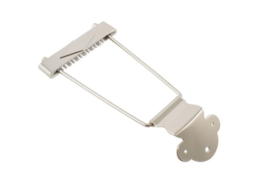 ALL PARTS TP0630010 12 STRING TRAPEZE TAILPIECE CHROME 2-1/8 STRING SPACING 5-1/2 LONG