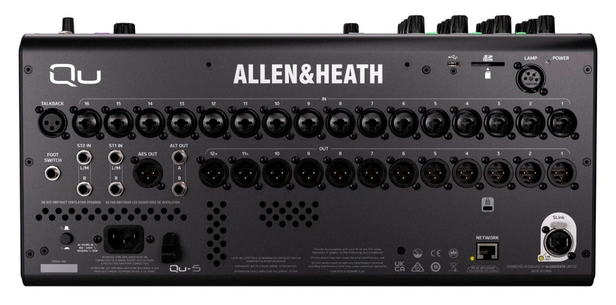 ALLEN & HEATH QU5 MESA DE MEZCLAS DIGITAL 16 CANALES - Image 2