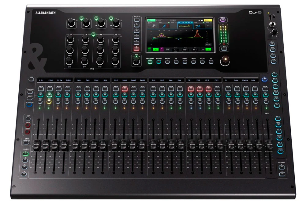 ALLEN & HEATH QU6 MESA DE MEZCLAS DIGITAL 24 CANALES