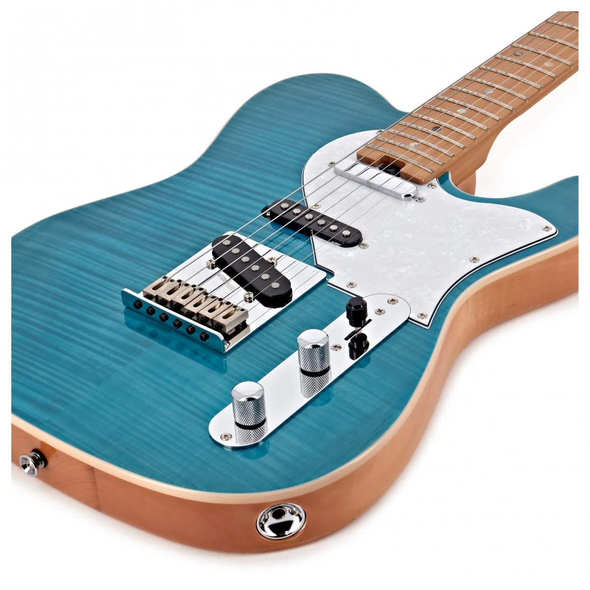 ARIA 615 TQBL MK2 NASHVILLE GUITARRA ELECTRICA TURQUOISE BLUE - Image 4