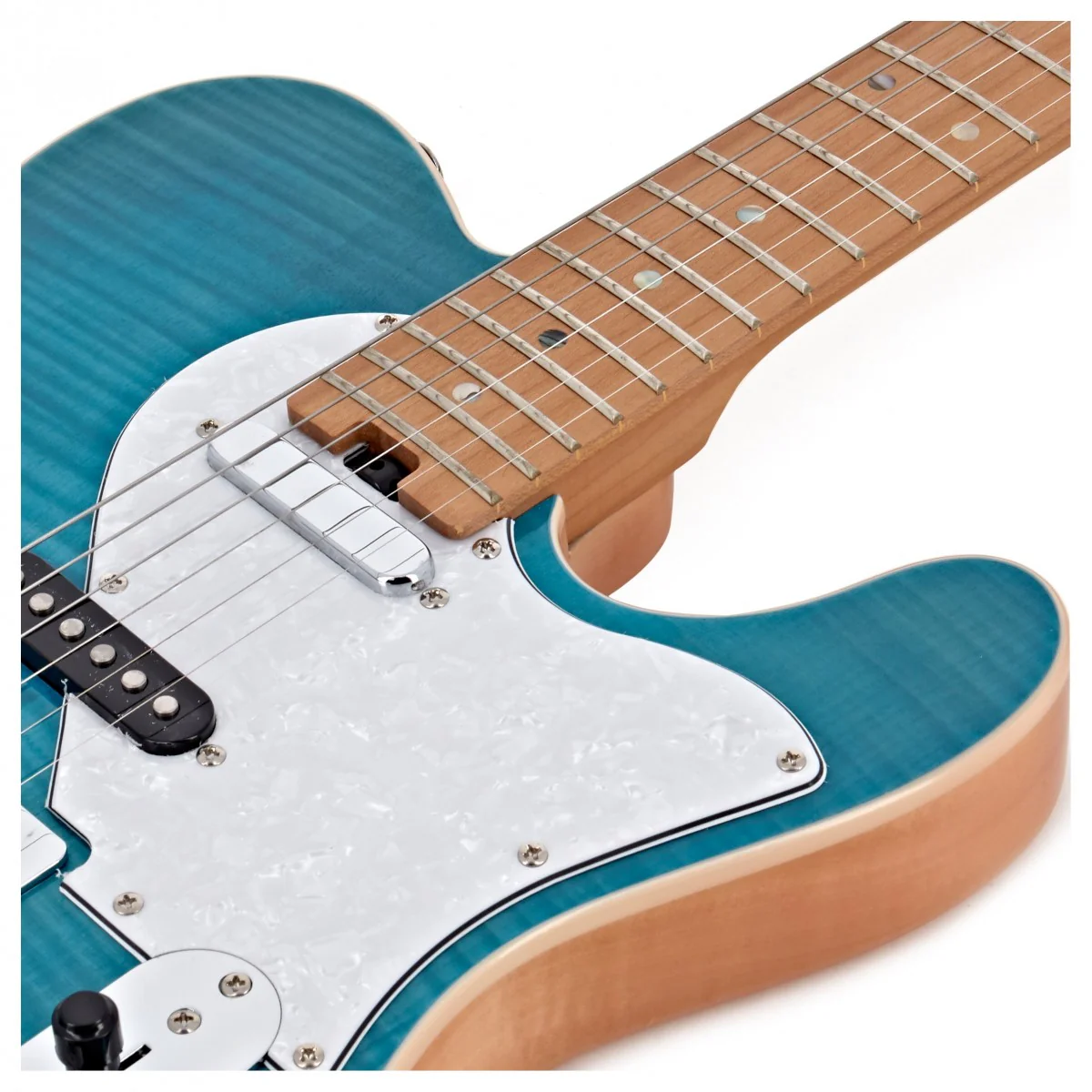 ARIA 615 TQBL MK2 NASHVILLE GUITARRA ELECTRICA TURQUOISE BLUE - Image 5