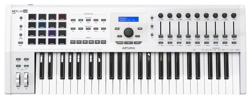ARTURIA KEYLAB 49 MKII WHITE TECLADO CONTROLADOR BLANCO