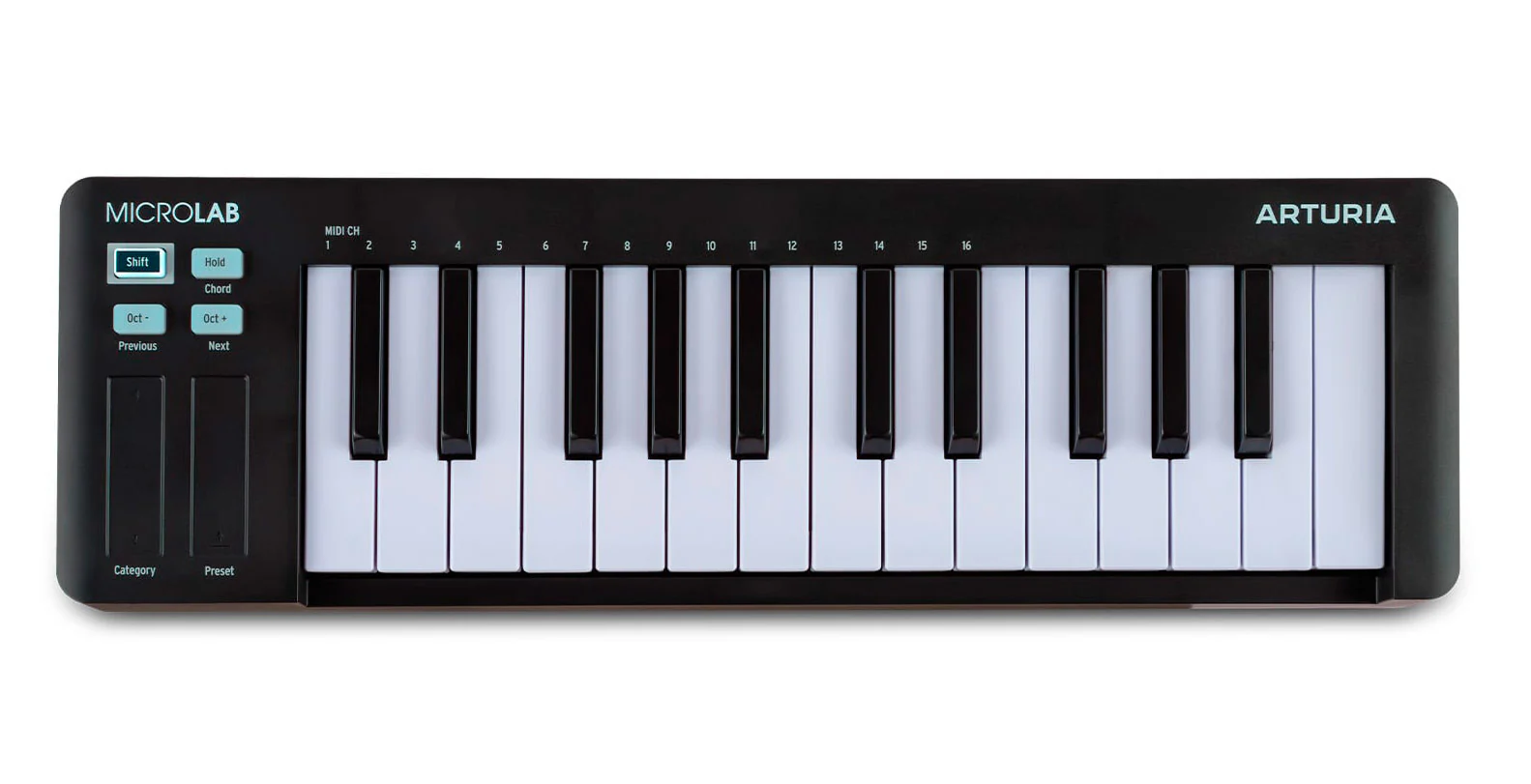 ARTURIA MICROLAB MK3 BLK TECLADO CONTROLADOR NEGRO