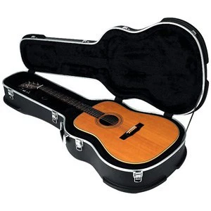 AUVISA RCD ESTUCHE ABS PARA GUITARRA ACUSTICA ESTANDAR NEGRO